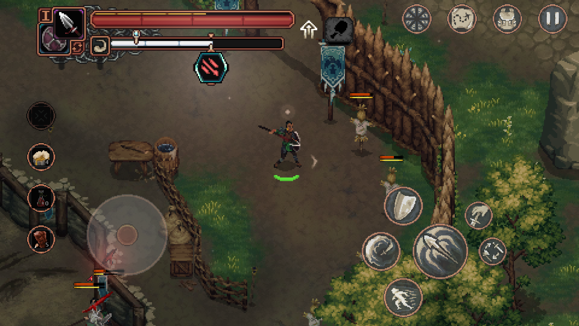 UI and HUD specifically designed for mobile devices