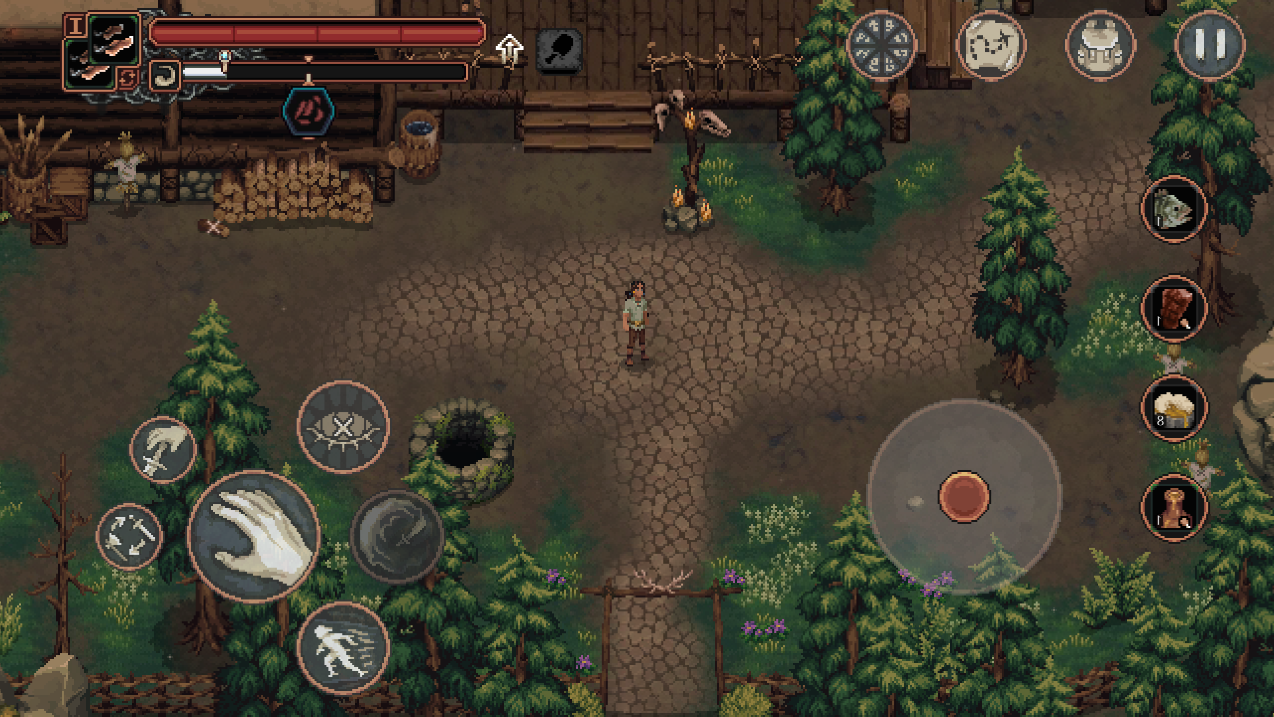 Elige el modo para zurdos para intercambiar el joystick y los botones